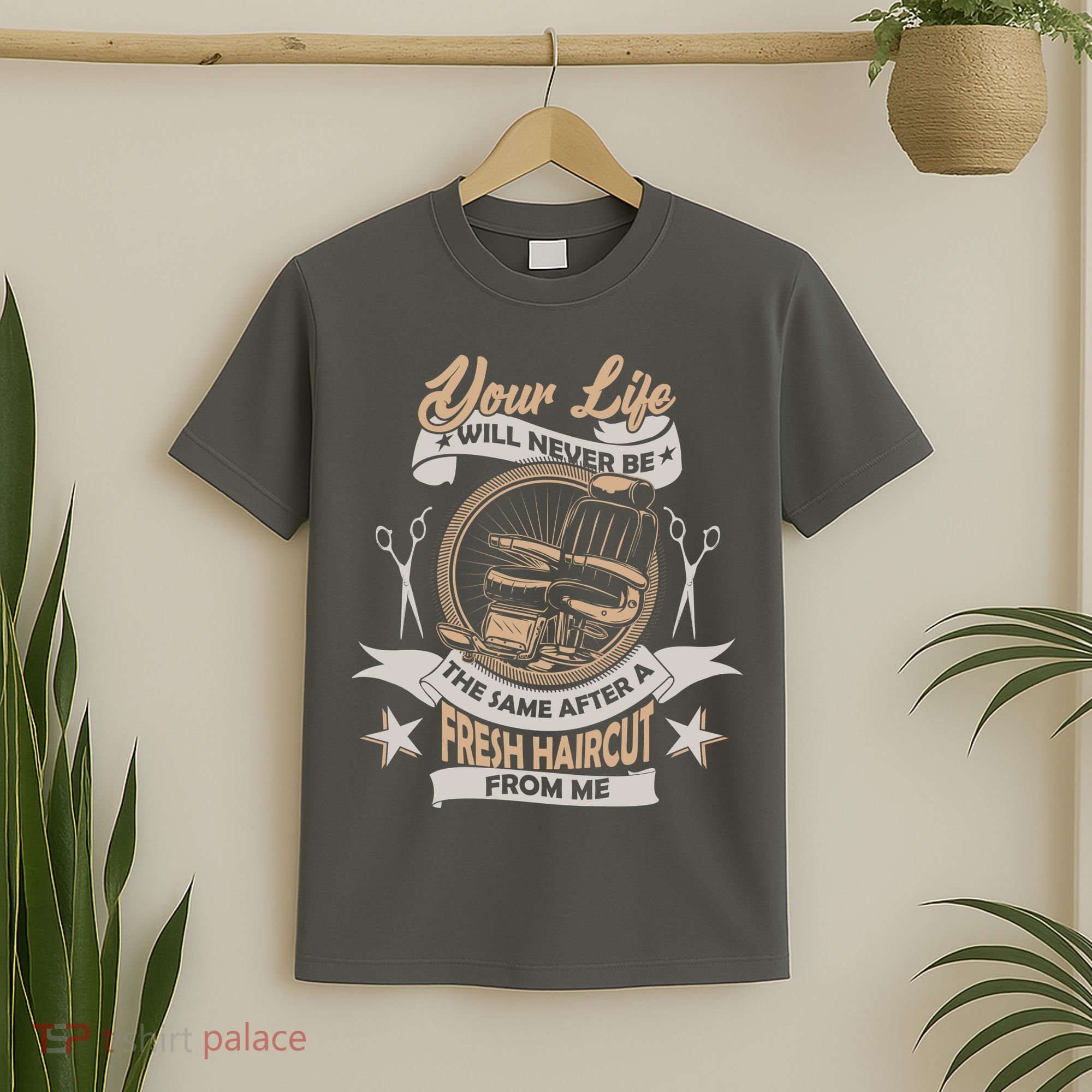 Funny Fresh Haircut Hair Stylist T-Shirt