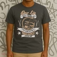 Funny Fresh Haircut Hair Stylist T-Shirt thumb 3