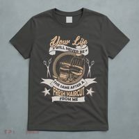 Funny Fresh Haircut Hair Stylist T-Shirt thumb 5