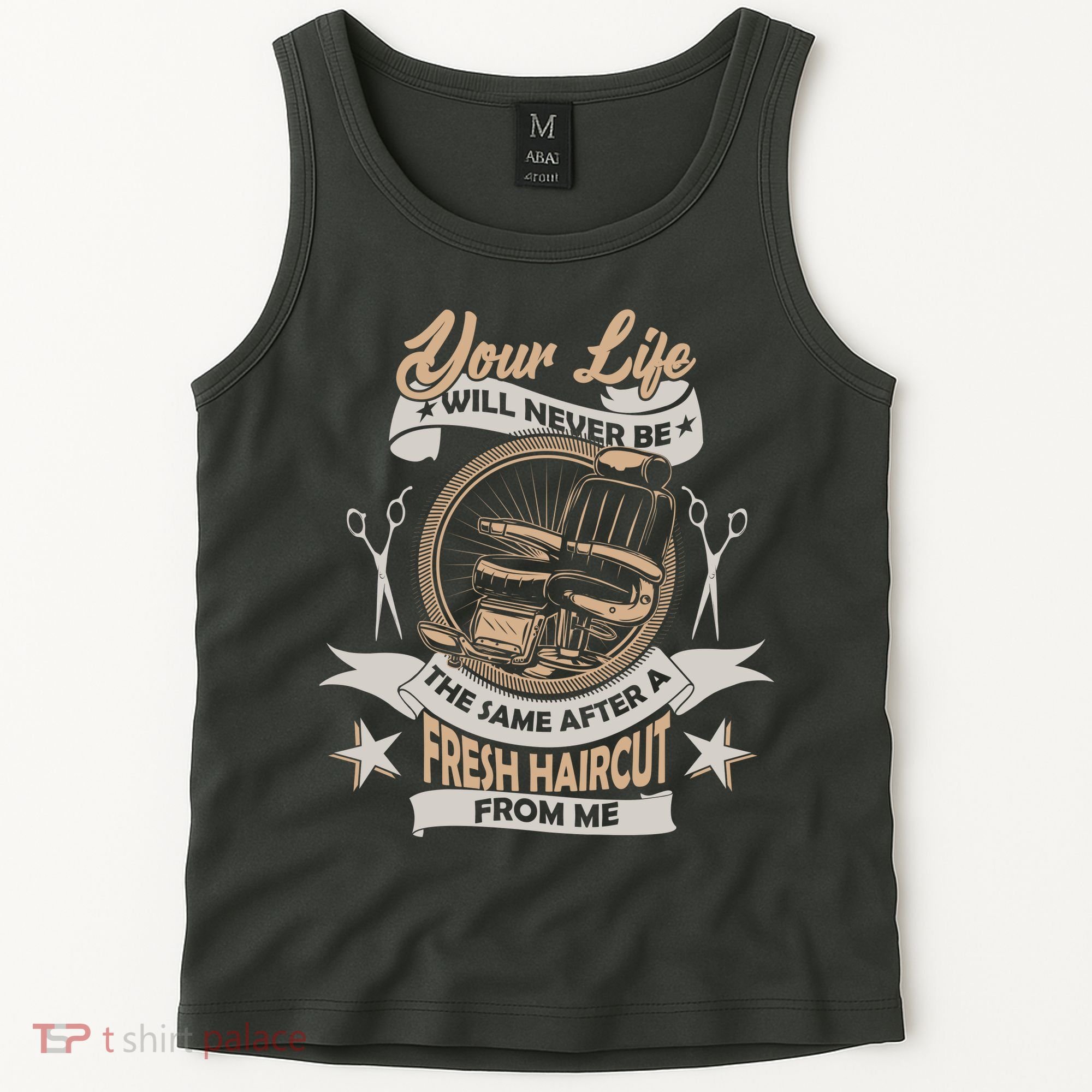 Funny Fresh Haircut Hair Stylist Tank Top