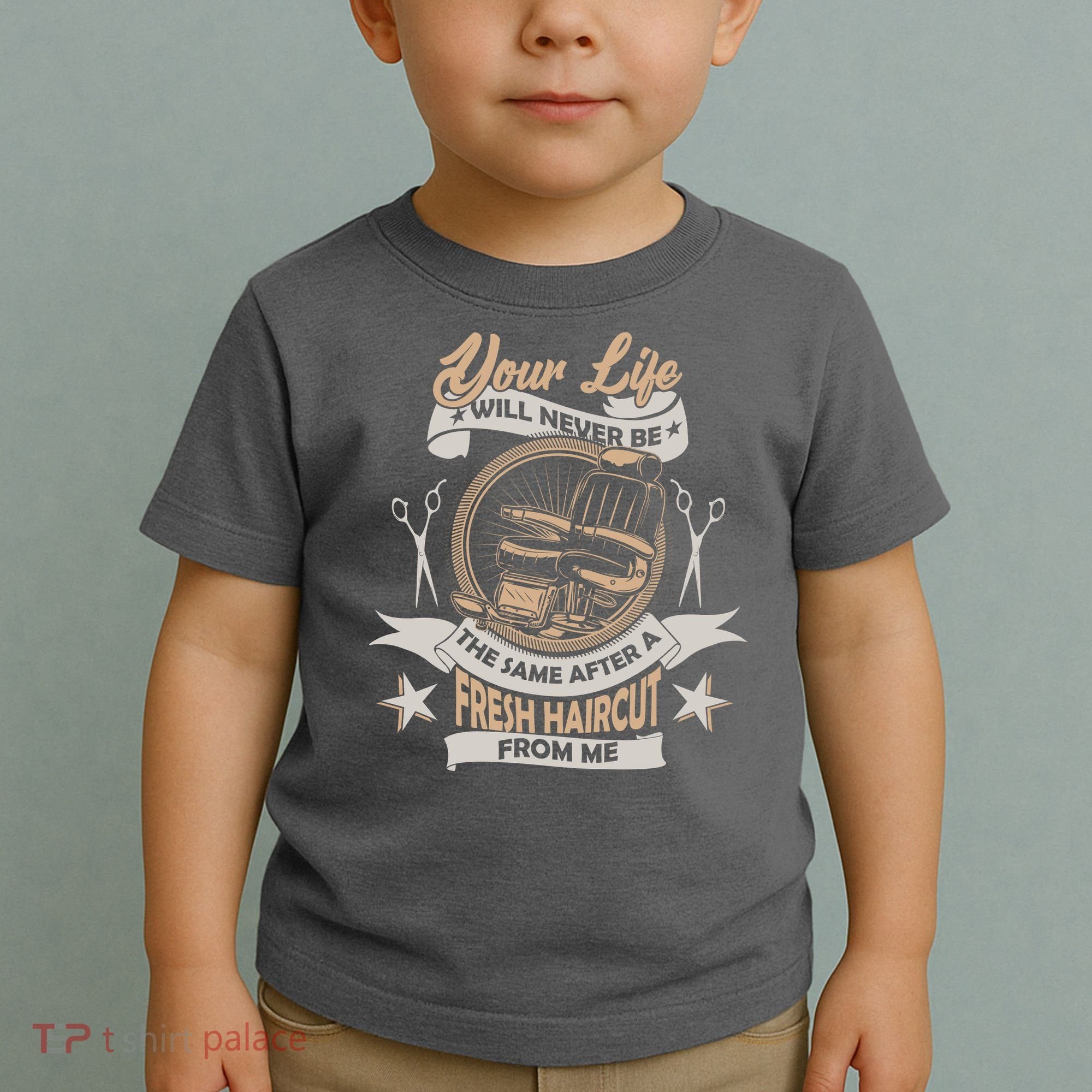 Funny Fresh Haircut Hair Stylist Toddler T-Shirt