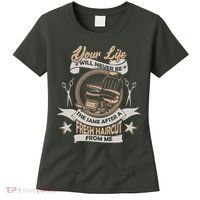 Funny Fresh Haircut Hair Stylist Women's T-Shirt thumb 0
