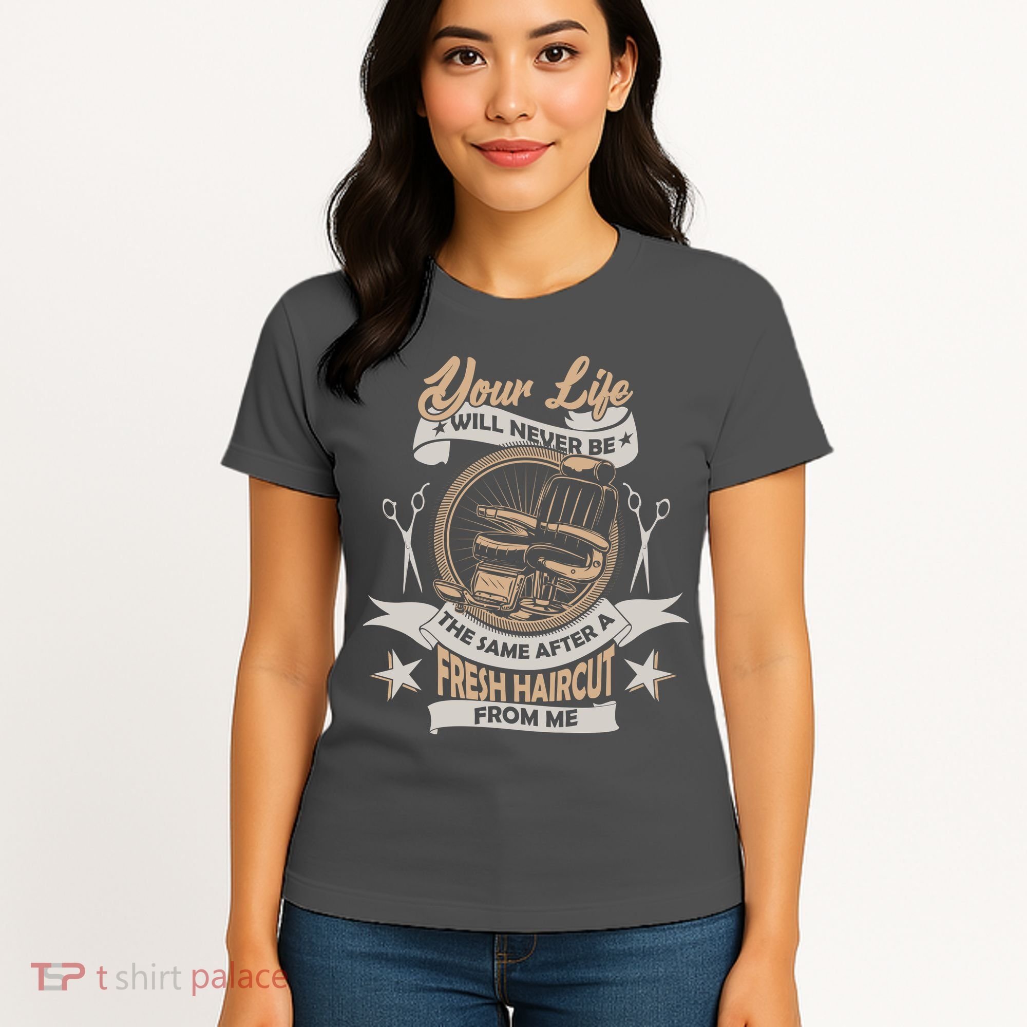 Funny Fresh Haircut Hair Stylist Women's T-Shirt
