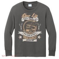 Funny Fresh Haircut Hair Stylist Kids Long Sleeve Shirt thumb 0
