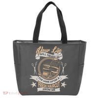 Funny Fresh Haircut Hair Stylist Tote Bag thumb 0