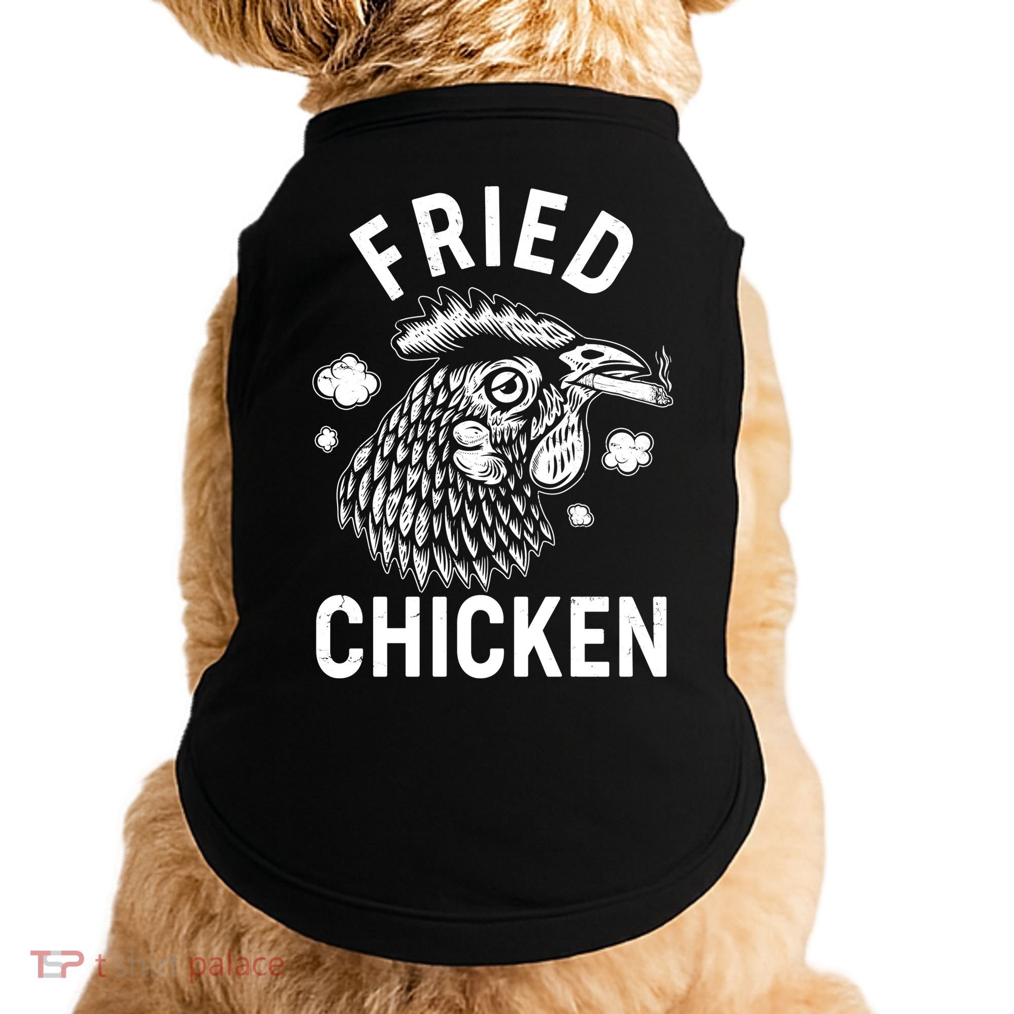 Funny Fried Chicken Smoking Joint Doggie Tank