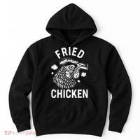 Funny Fried Chicken Smoking Joint Hoodie thumb 0