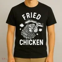 Funny Fried Chicken Smoking Joint T-Shirt thumb 3