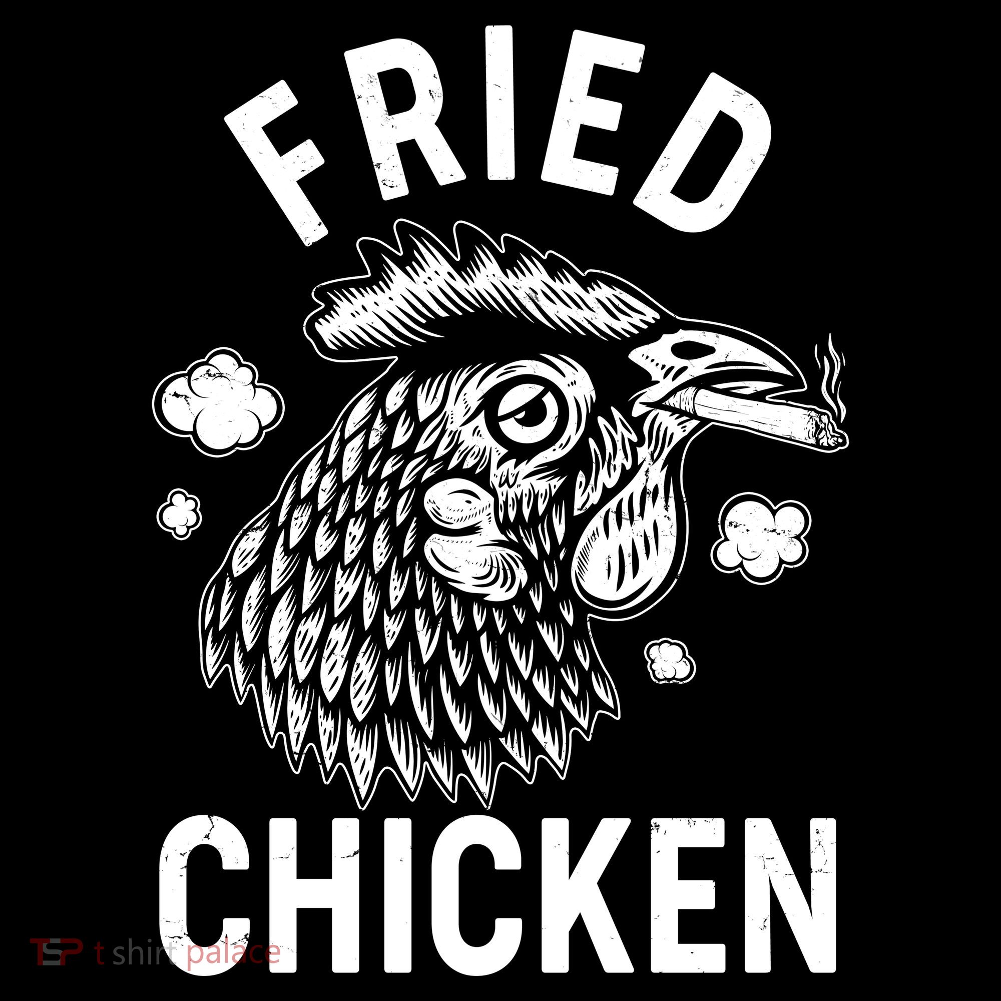 Funny Fried Chicken Smoking Joint Ornament