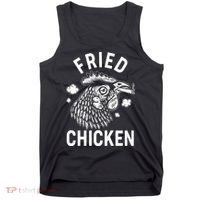 Funny Fried Chicken Smoking Joint Tank Top thumb 0