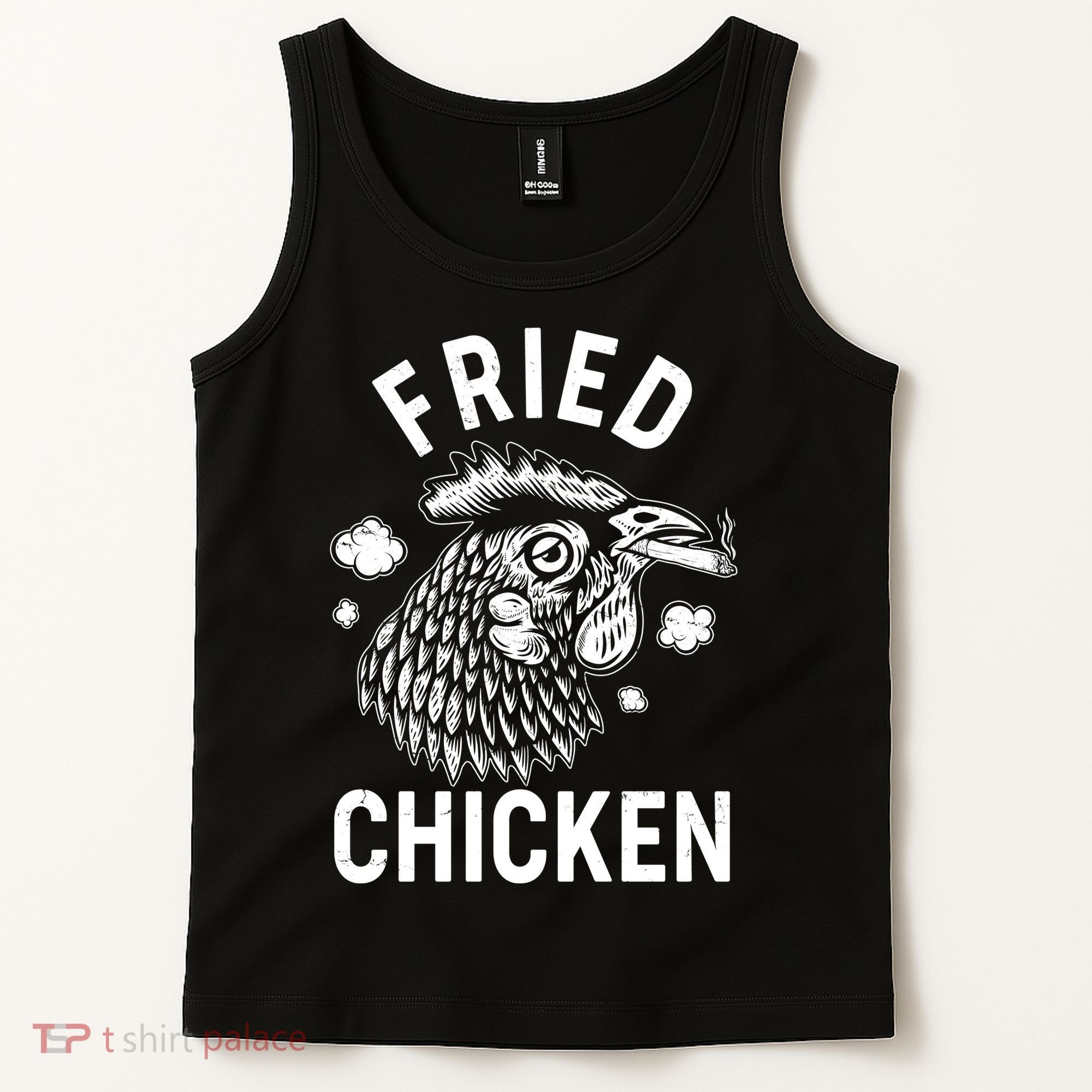 Funny Fried Chicken Smoking Joint Tank Top