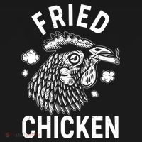 Funny Fried Chicken Smoking Joint Tank Top thumb 6