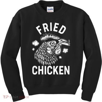 Funny Fried Chicken Smoking Joint Kids Sweatshirt