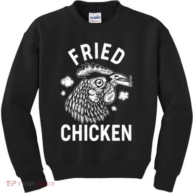 Funny Fried Chicken Smoking Joint Kids Sweatshirt