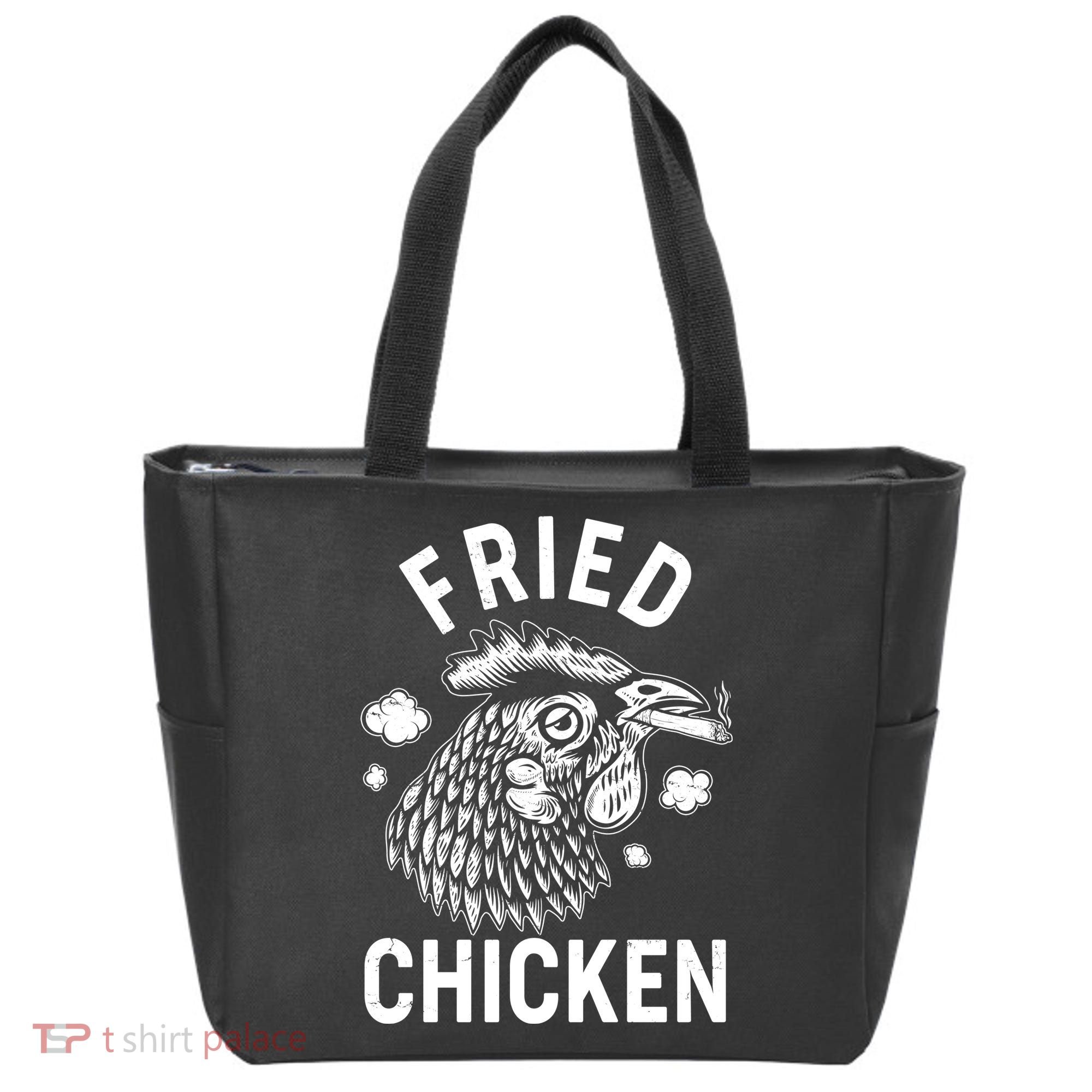 Funny Fried Chicken Smoking Joint Tote Bag