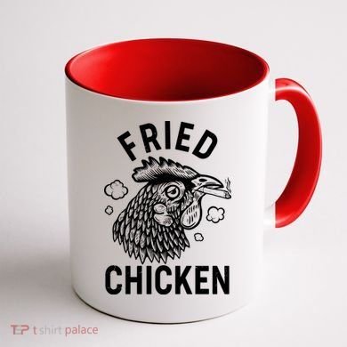 Funny Fried Chicken Smoking Joint Coffee Mug back