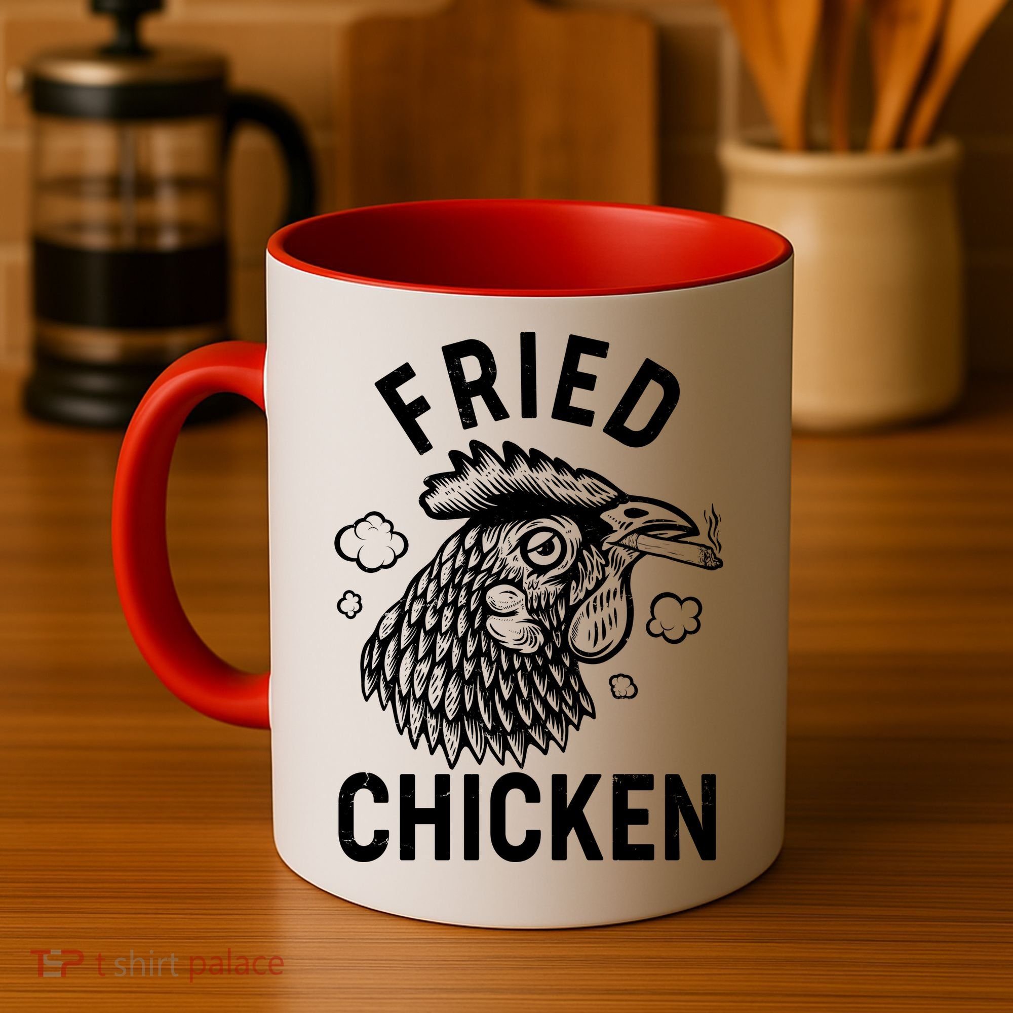 Funny Fried Chicken Smoking Joint Coffee Mug