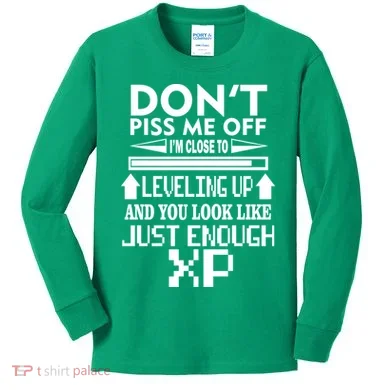 Funny Gamer Kids Long Sleeve Shirt
