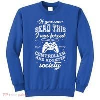 Funny Gamer Re-Enter Society  Sweatshirt thumb 0