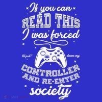 Funny Gamer Re-Enter Society  T-Shirt thumb 7