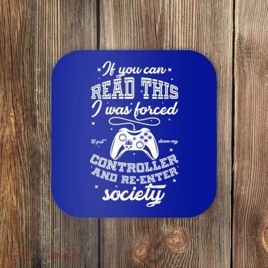 Funny Gamer Re-Enter Society  Coaster