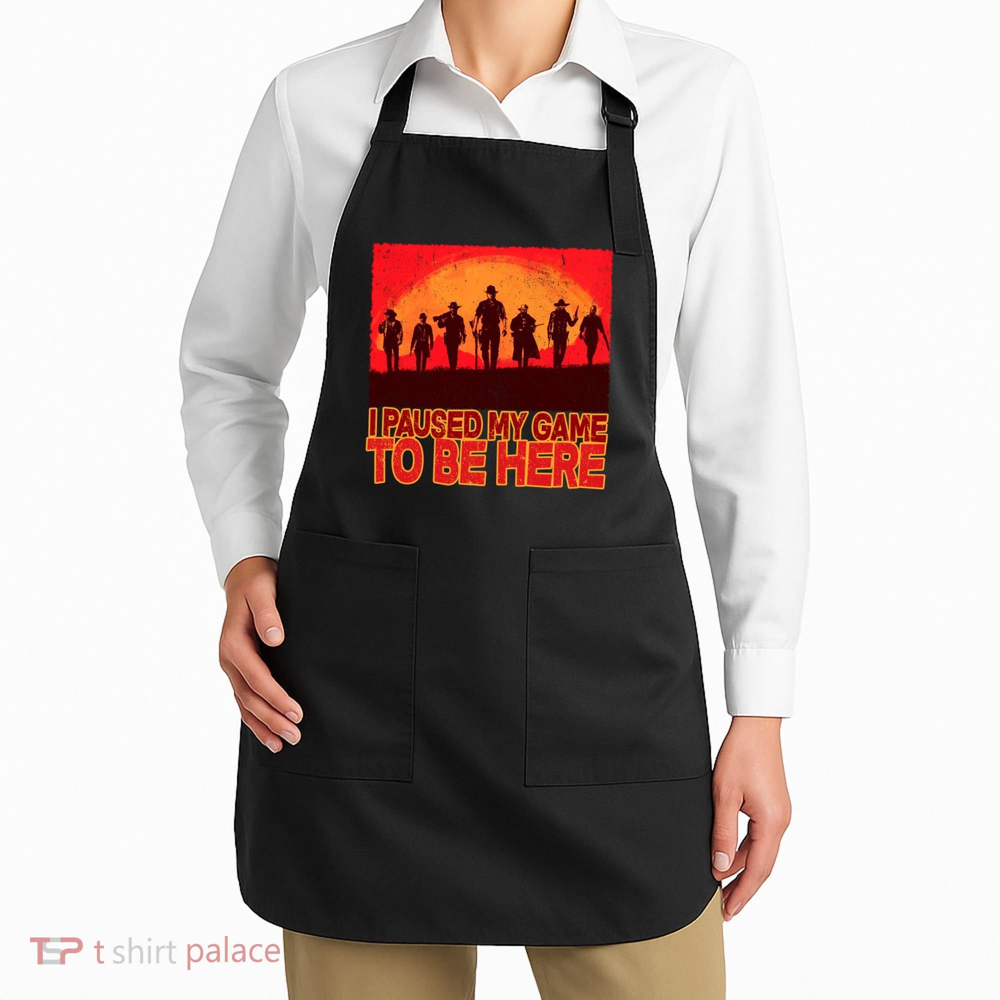 Funny Gaming Paused My Game To Be Here Apron