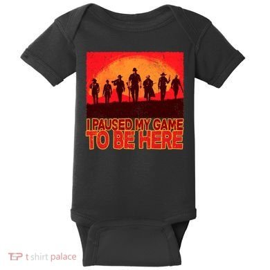 Funny Gaming Paused My Game To Be Here Baby Bodysuit