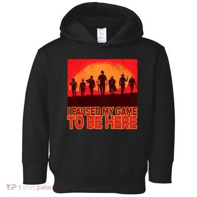 Funny Gaming Paused My Game To Be Here Toddler Hoodie