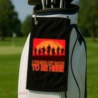 Funny Gaming Paused My Game To Be Here Golf Towel thumb 2