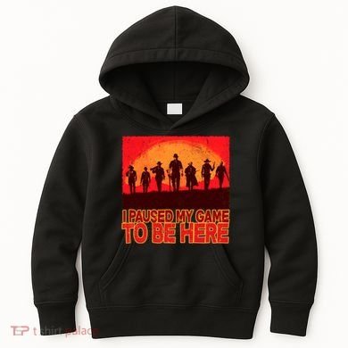 Funny Gaming Paused My Game To Be Here Kids Hoodie