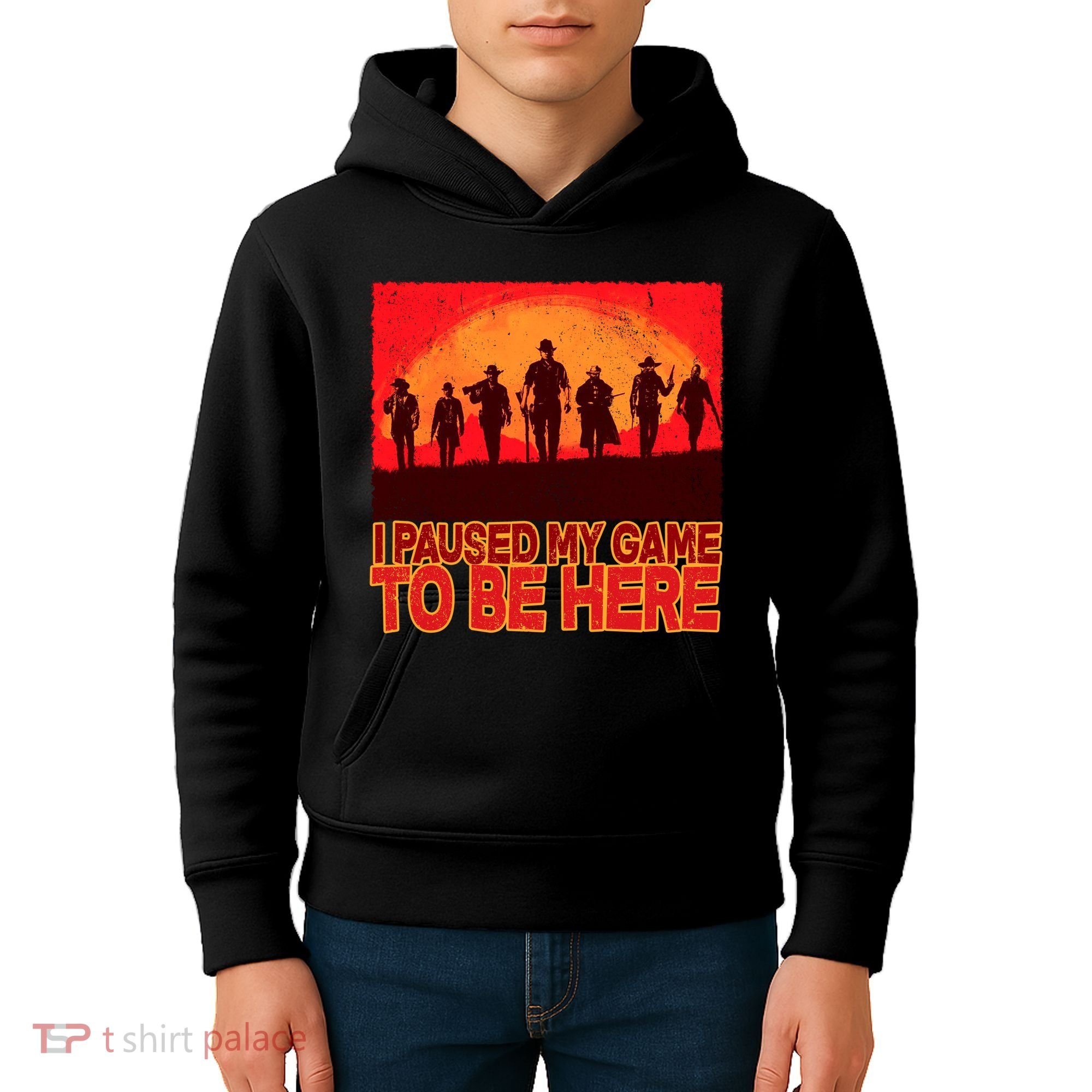Funny Gaming Paused My Game To Be Here Kids Hoodie