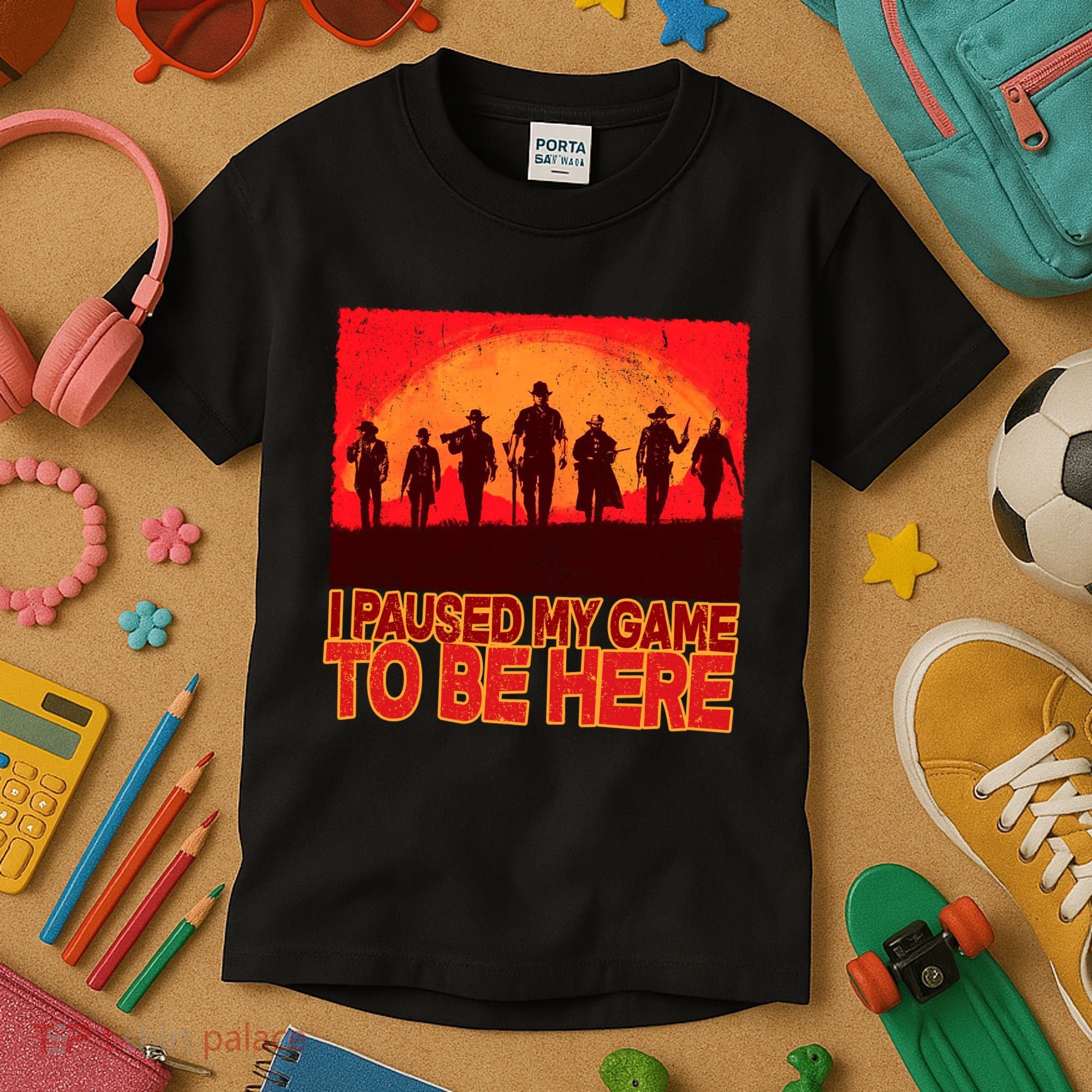 Funny Gaming Paused My Game To Be Here Kids T-Shirt