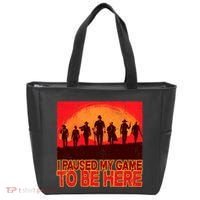 Funny Gaming Paused My Game To Be Here Tote Bag thumb 0