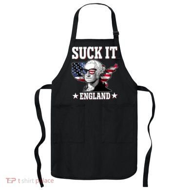 Funny George Washington Suck It England Apron