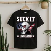Funny George Washington Suck It England T-Shirt thumb 2