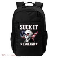 Funny George Washington Suck It England Backpack thumb 0