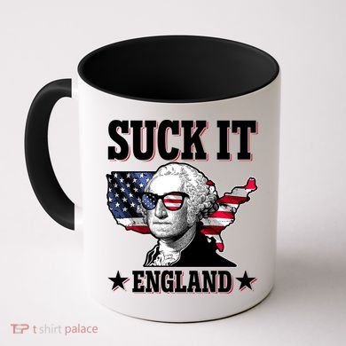 Funny George Washington Suck It England Coffee Mug
