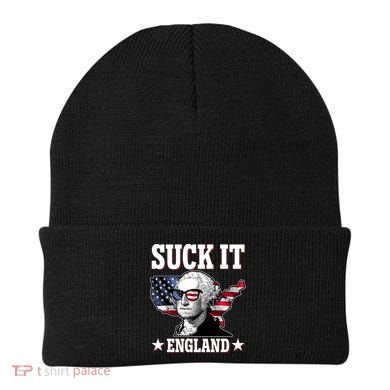 Funny George Washington Suck It England Beanie