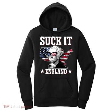 Funny George Washington Suck It England Women's Hoodie