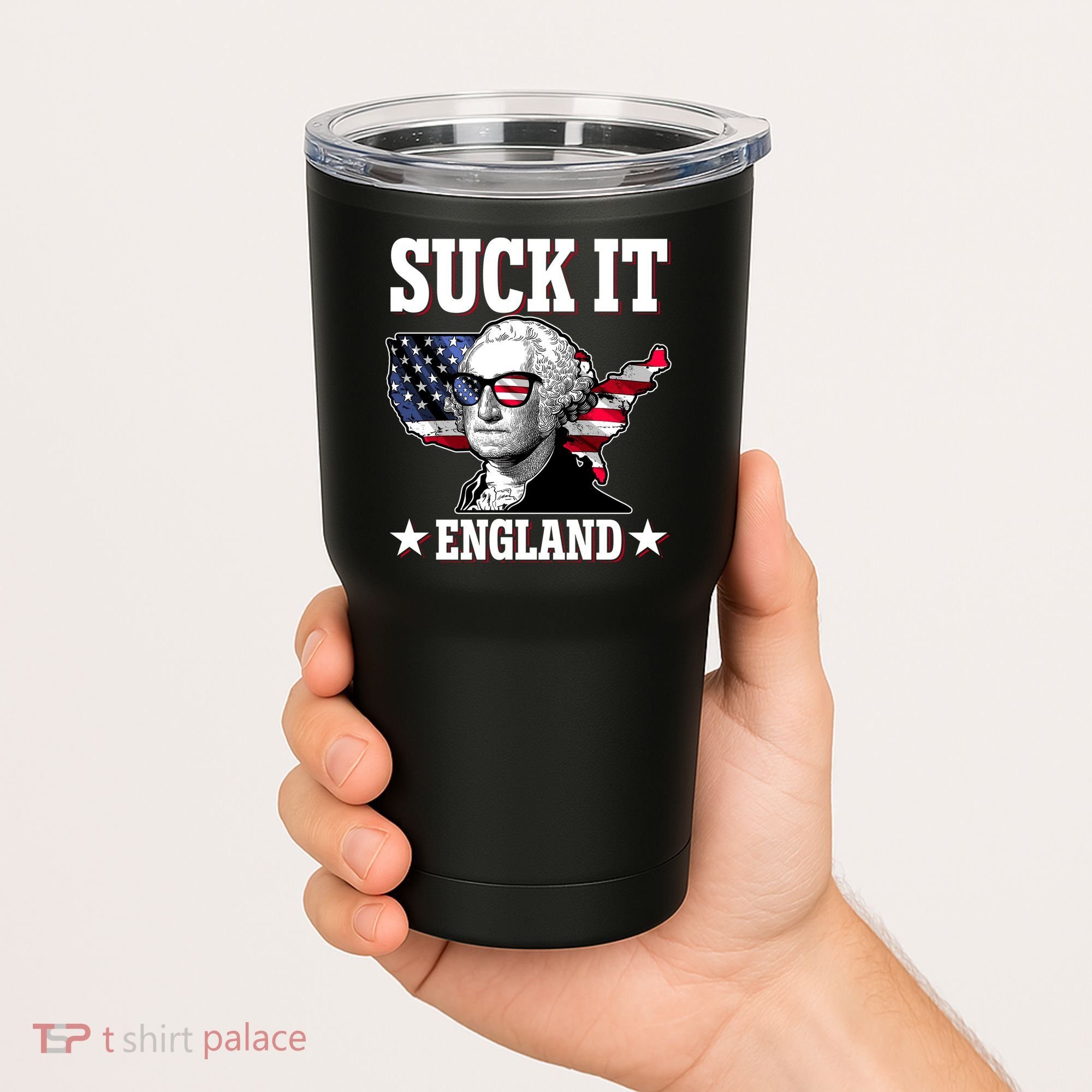 Funny George Washington Suck It England Tumbler