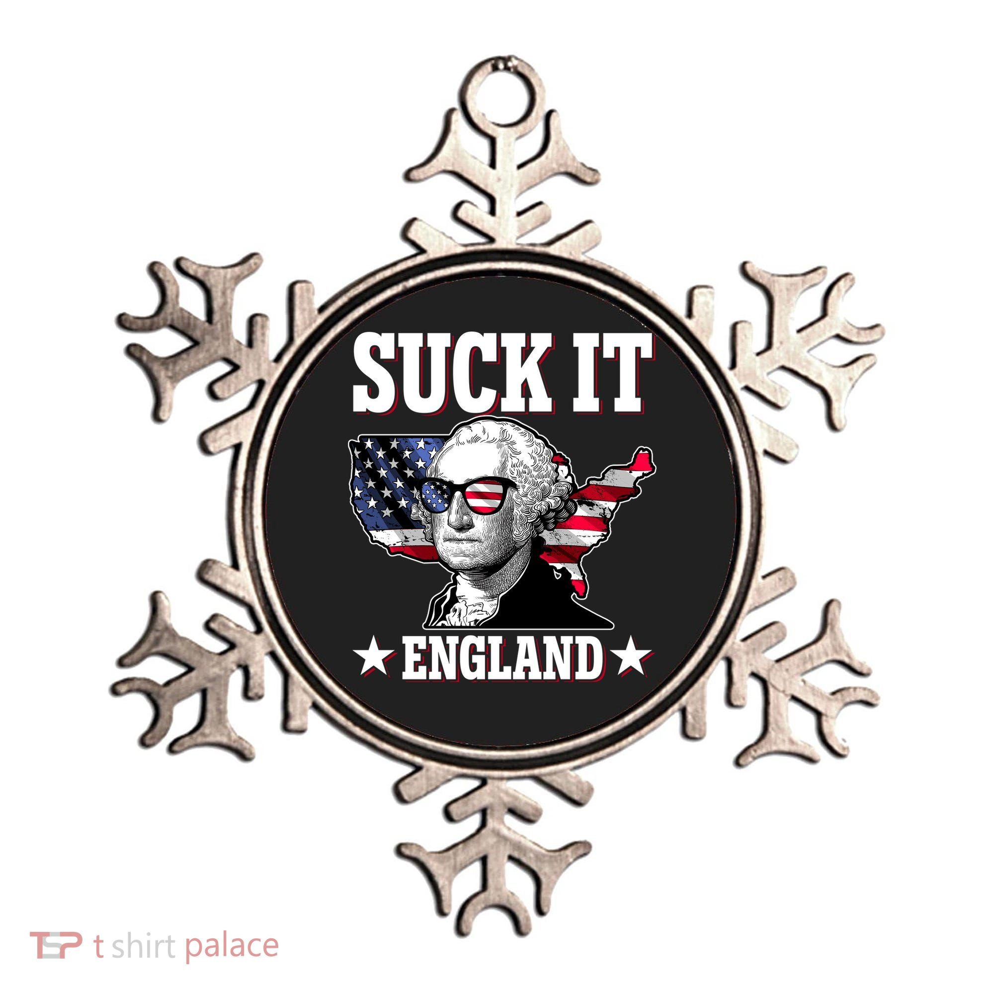 Funny George Washington Suck It England Ornament