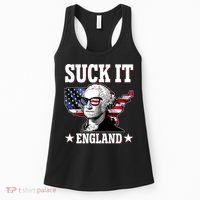 Funny George Washington Suck It England Women's Tank Top thumb 0