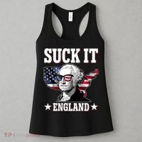 Funny George Washington Suck It England Women's Tank Top thumb 3