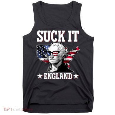 Funny George Washington Suck It England Tank Top