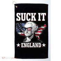 Funny George Washington Suck It England Golf Towel thumb 0