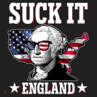 Funny George Washington Suck It England Golf Towel thumb 3