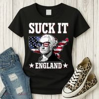 Funny George Washington Suck It England Women's T-Shirt thumb 3