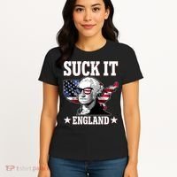 Funny George Washington Suck It England Women's T-Shirt thumb 4