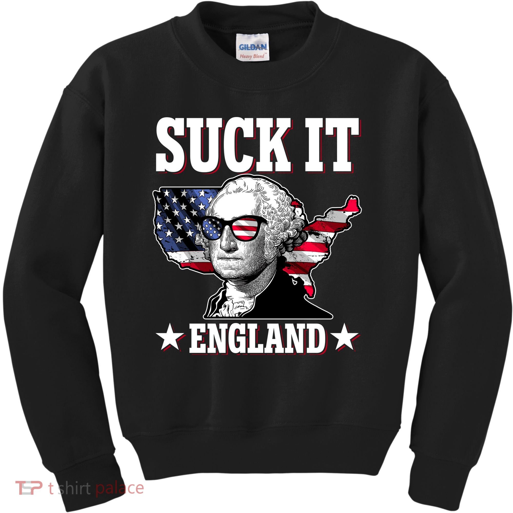 Funny George Washington Suck It England Kids Sweatshirt