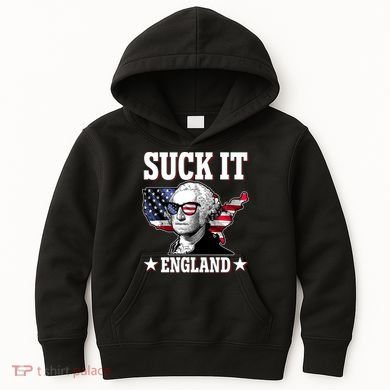 Funny George Washington Suck It England Kids Hoodie